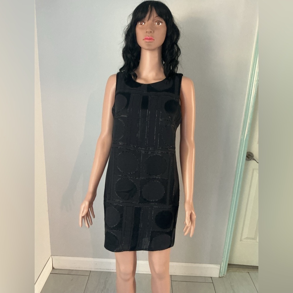 Banana Republic Black Geometric Mini Dress
